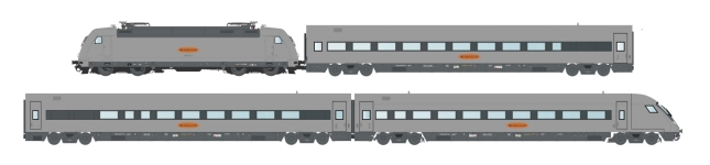 L.S. Models MW2404ACS - H0 - 4-tlg. Zugset BR 101 Metropolitan, DB/DB AG, Ep. V - AC-Sound